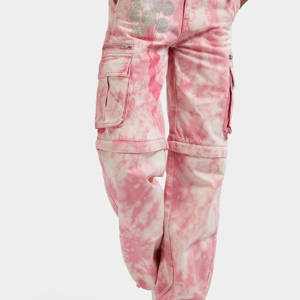 BANKSY X GUESS Limited additon  Tie-Dye Cargo Pants
